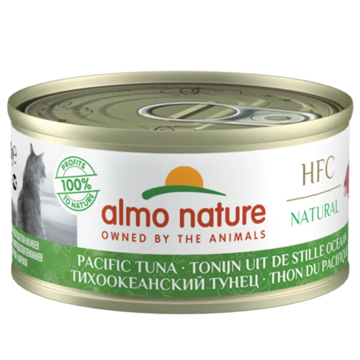 Almo Nature HFC -kissan märkäruoka, Tyynenmeren tonnikala 70 g