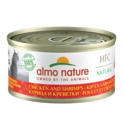 Almo Nature HFC -kissan märkäruoka, kana ja katkaravut 70 g