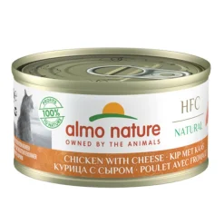 Almo Nature HFC -kissan märkäruoka, kana ja juusto 70 g