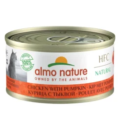 Almo Nature HFC -kissan märkäruoka, kana ja kurpitsa 70 g