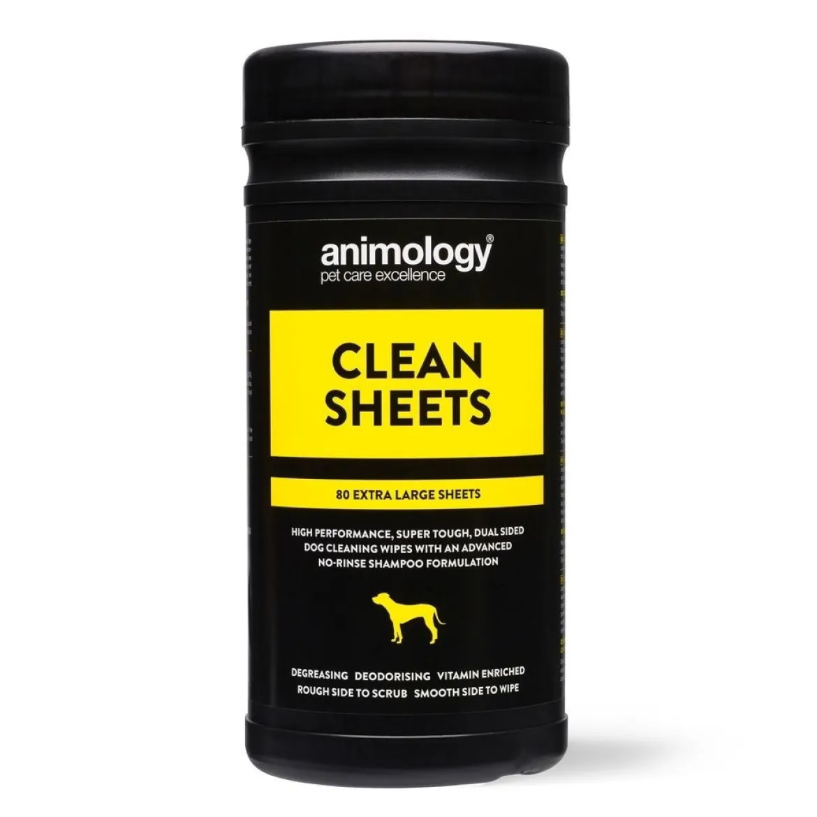 Animology Clean Sheets -puhdistuspyyhkeet 80 kpl 20 x 27 cm