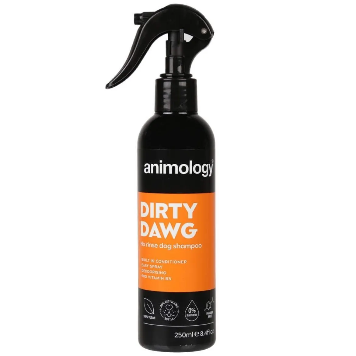 Animology Dirty Dawg kuivashampoo koiralle, 250 ml