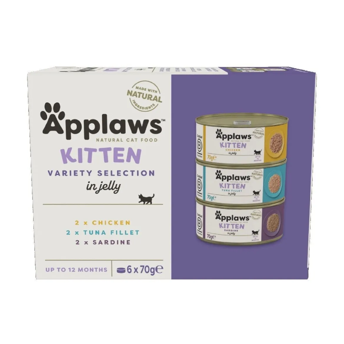 Applaws Multipack Kitten Mixed Selection jelly 6 x 70 g