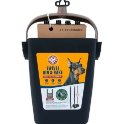 Arm & Hammer ™ Swivel Bin & Rake