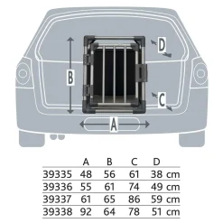 Autohäkki Trixie alumiinirungolla