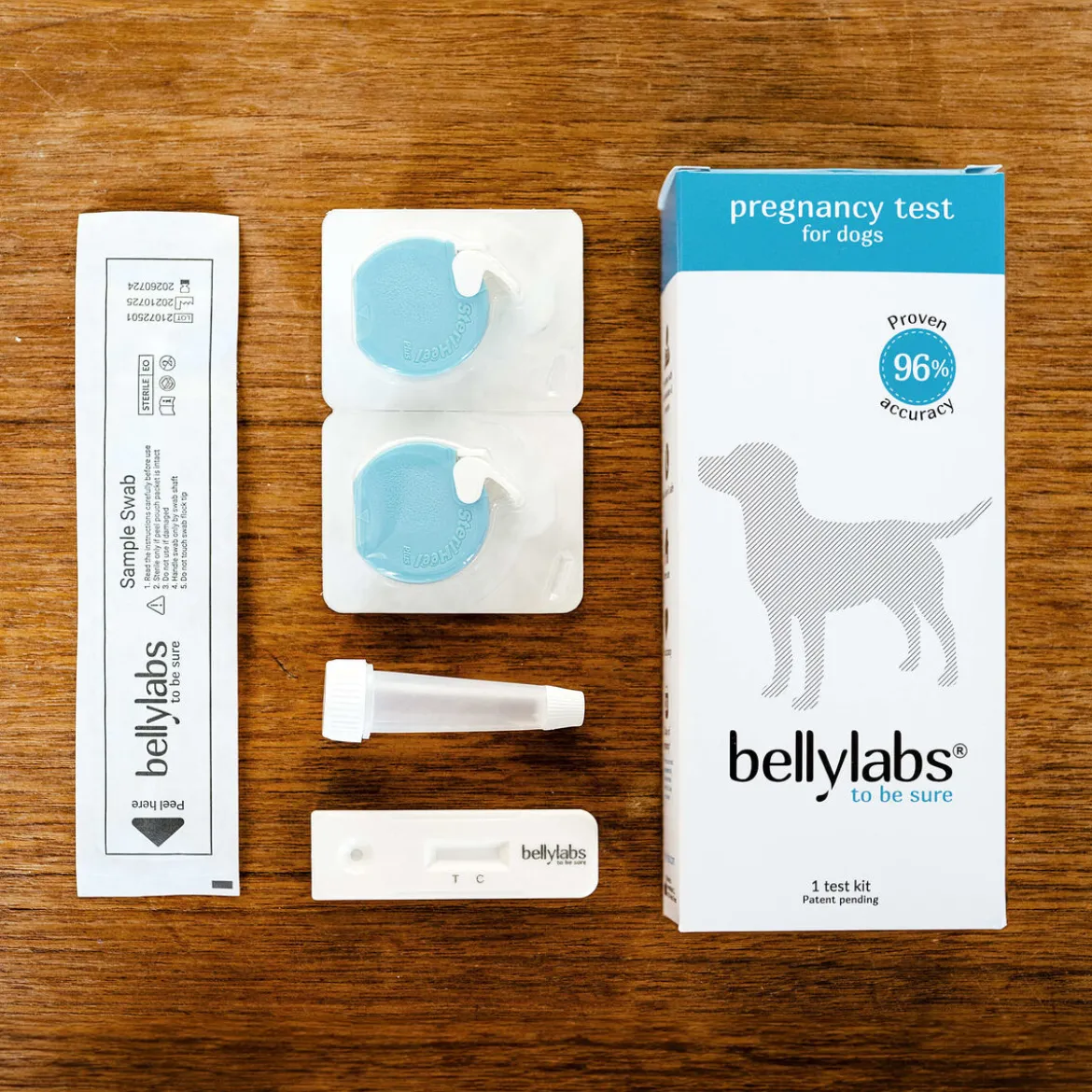 Bellylabs koirien tiineystesti
