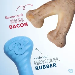 Benebone Puppy Rubber Bones Bacon Tiny 2 kpl