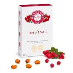 BERRYOMG OMVEGA-3, 90 kapselia