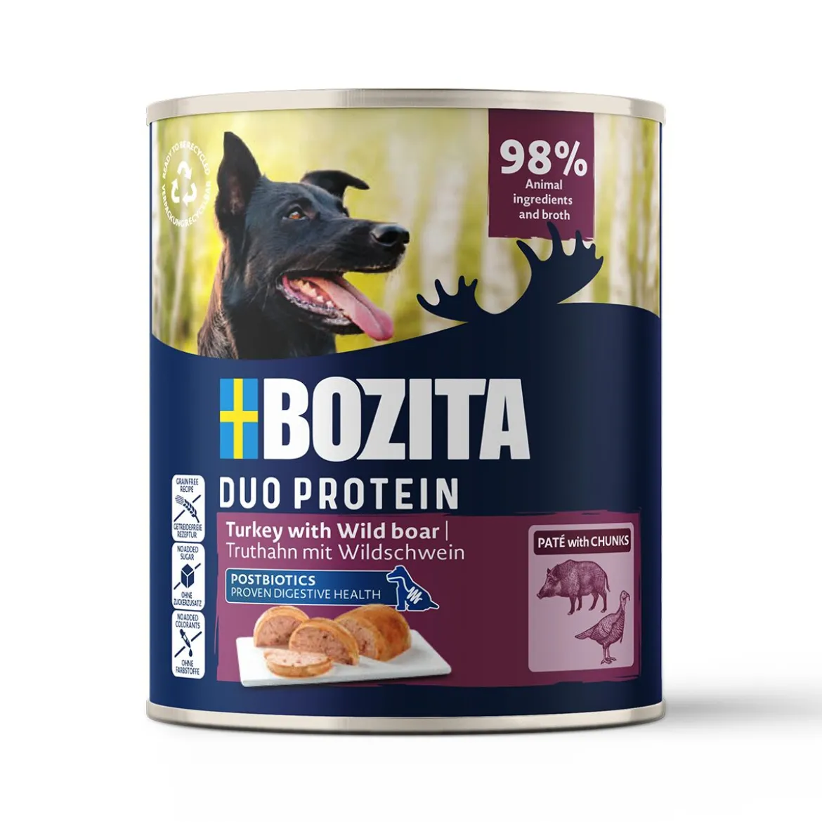 Bozita Dog Pate Turkey with Wild Boar