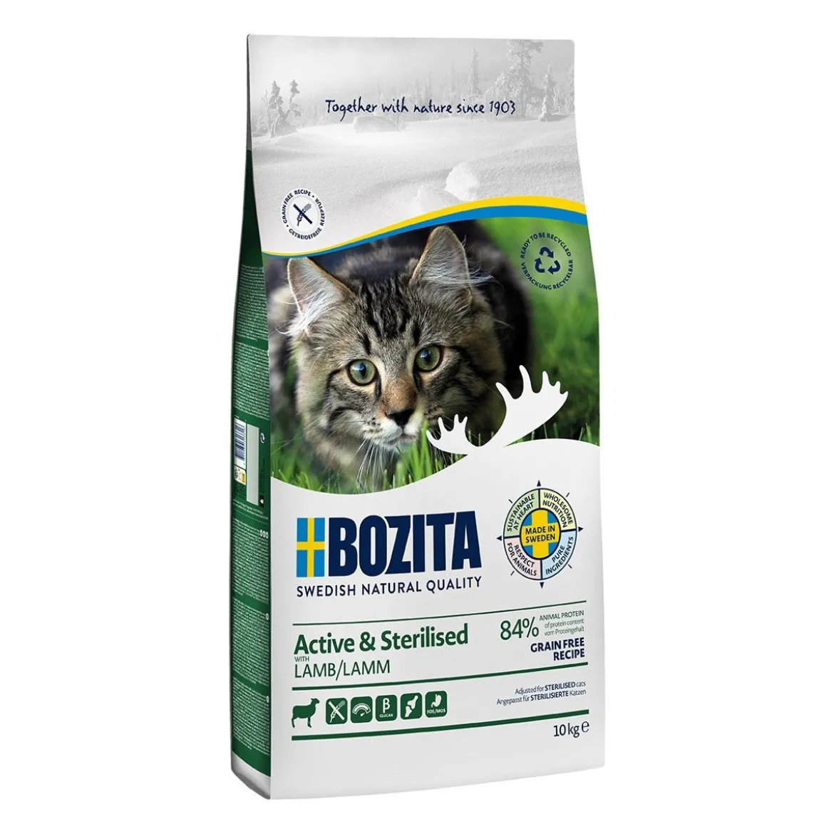 Bozita Feline Active & Sterilised Grain Free Lamb