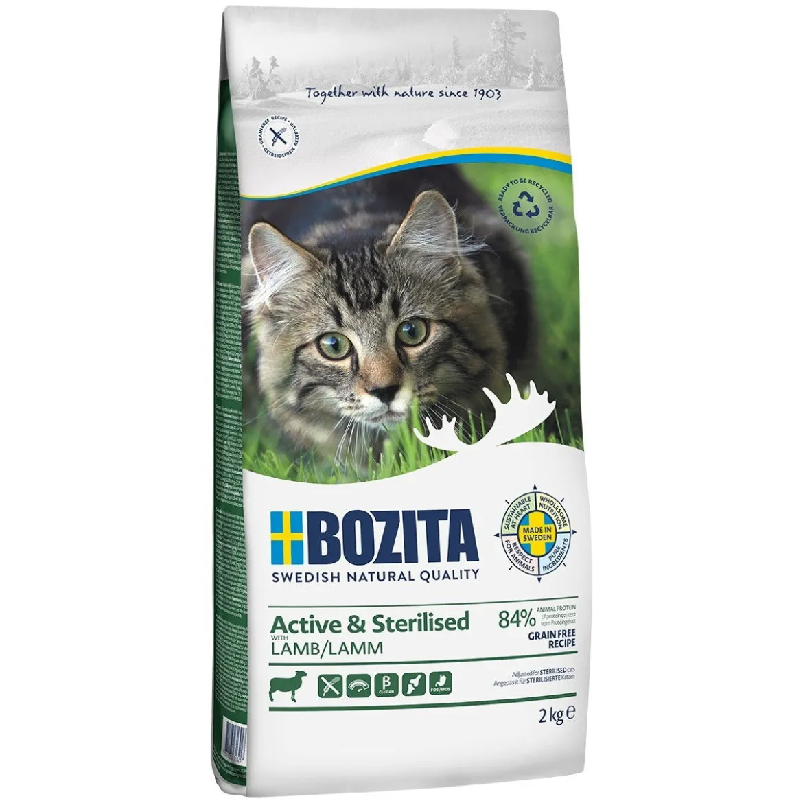 Bozita Feline Active & Sterilised Grain Free Lamb