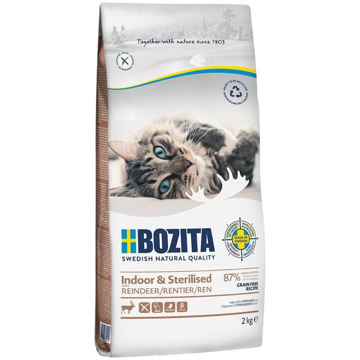 Bozita Feline Indoor & Sterilised Grain Free Reindeer