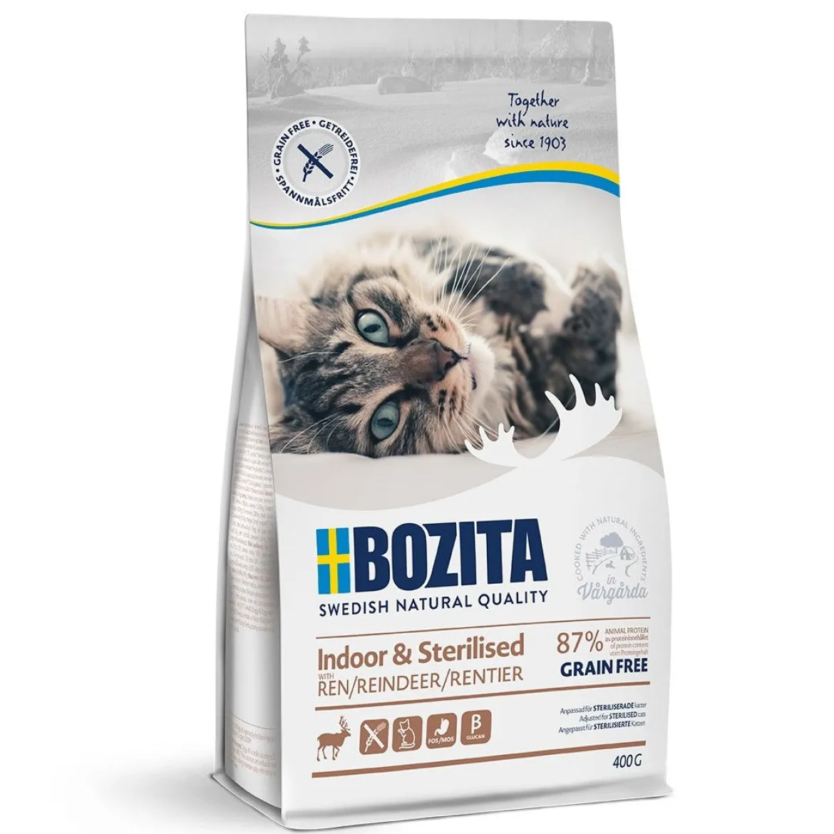 Bozita Feline Indoor & Sterilised Grain Free Reindeer