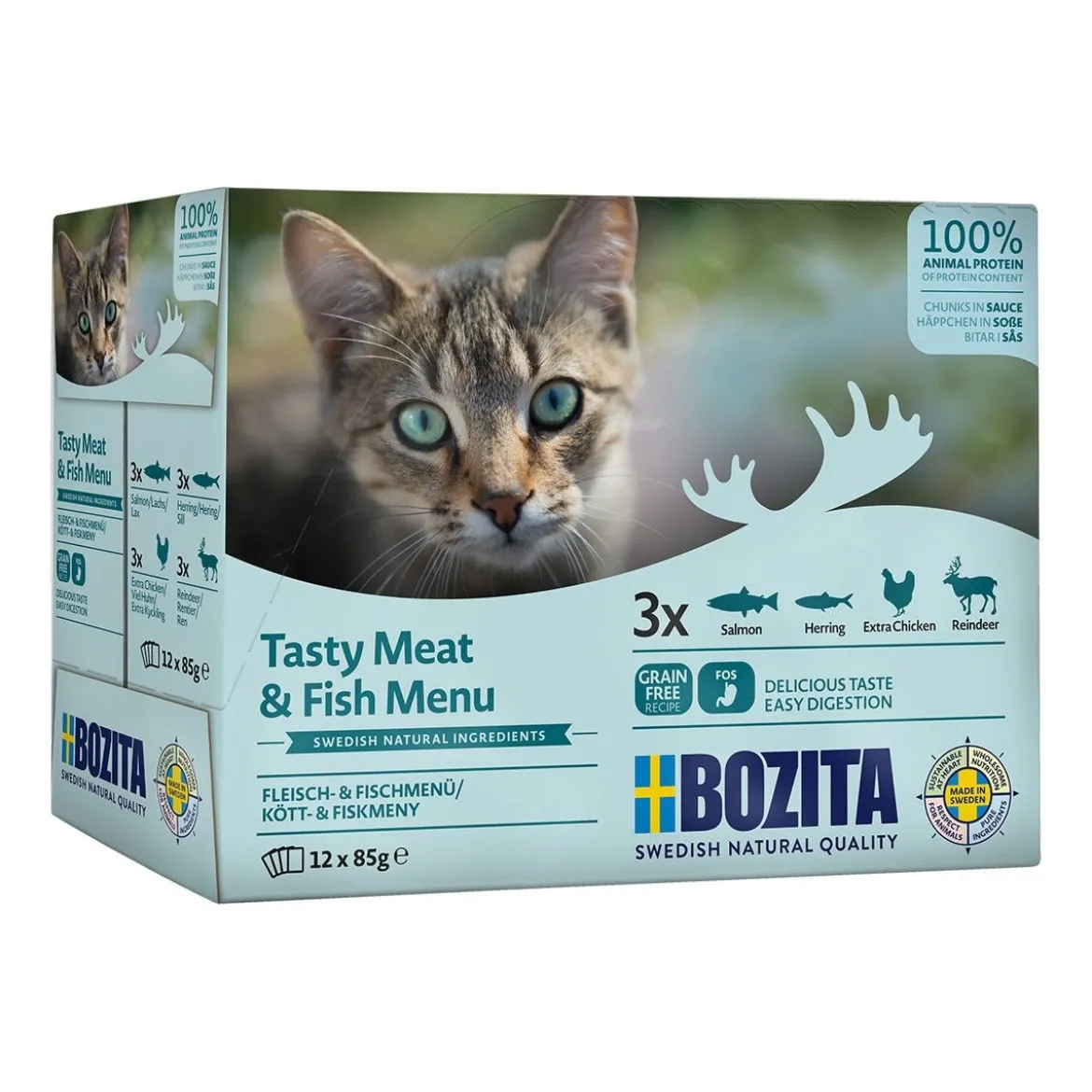 Bozita Feline kala-ja lihalajitelma multibox 12 x 85g