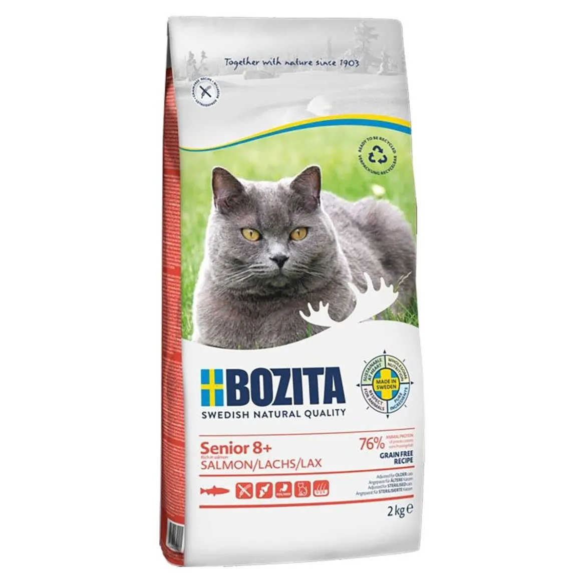 Bozita GF Senior 8+ Salmon
