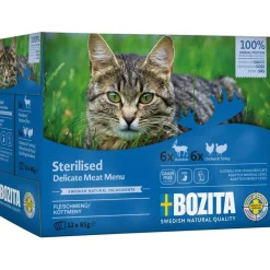 Bozita Indoor & Sterilised lihalajitelma kastikkeessa 12x85 g