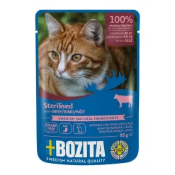 Bozita Indoor & Sterilised nauta hyytelössä 85 g