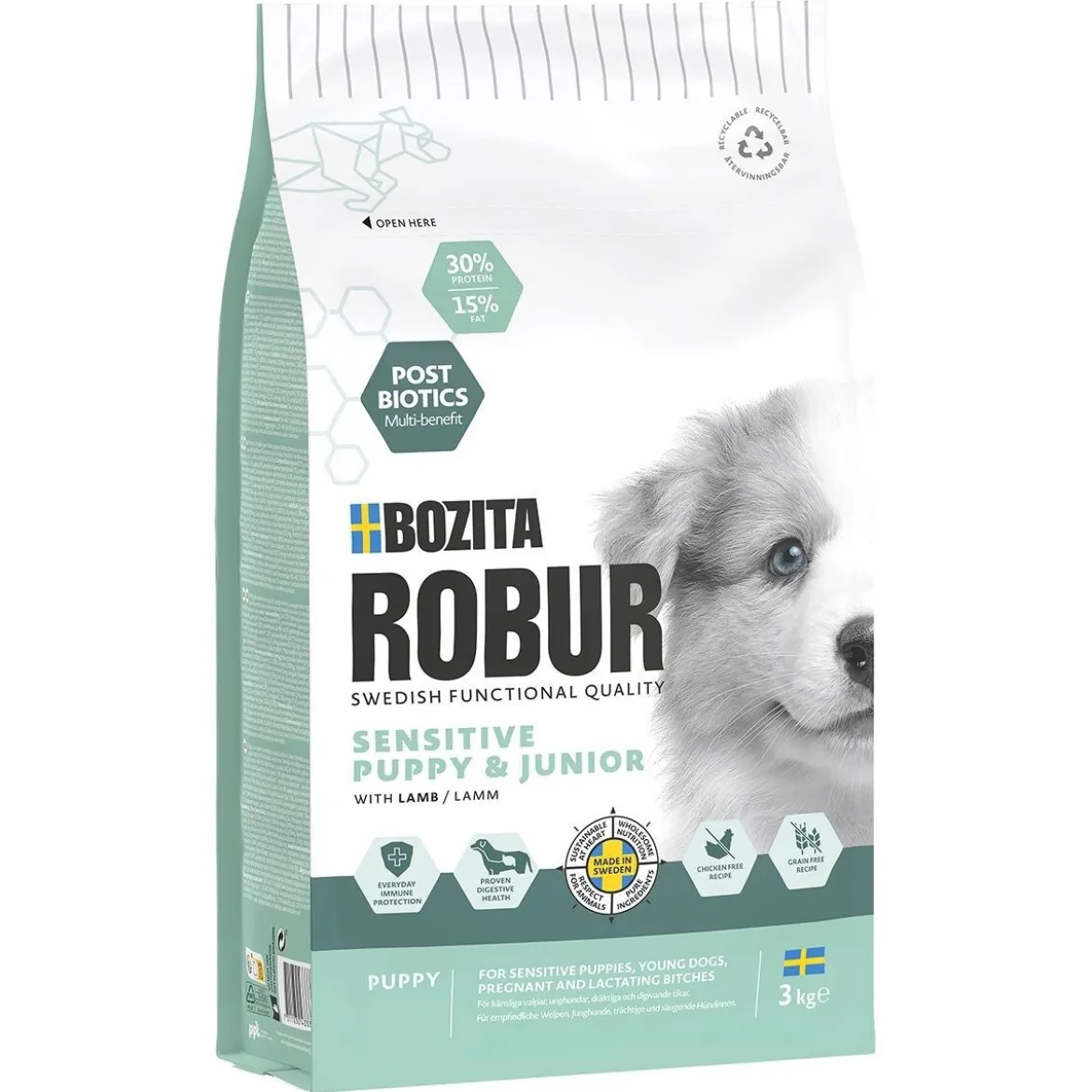 Bozita Robur Sensitive Grain Free Puppy 2x12 kg