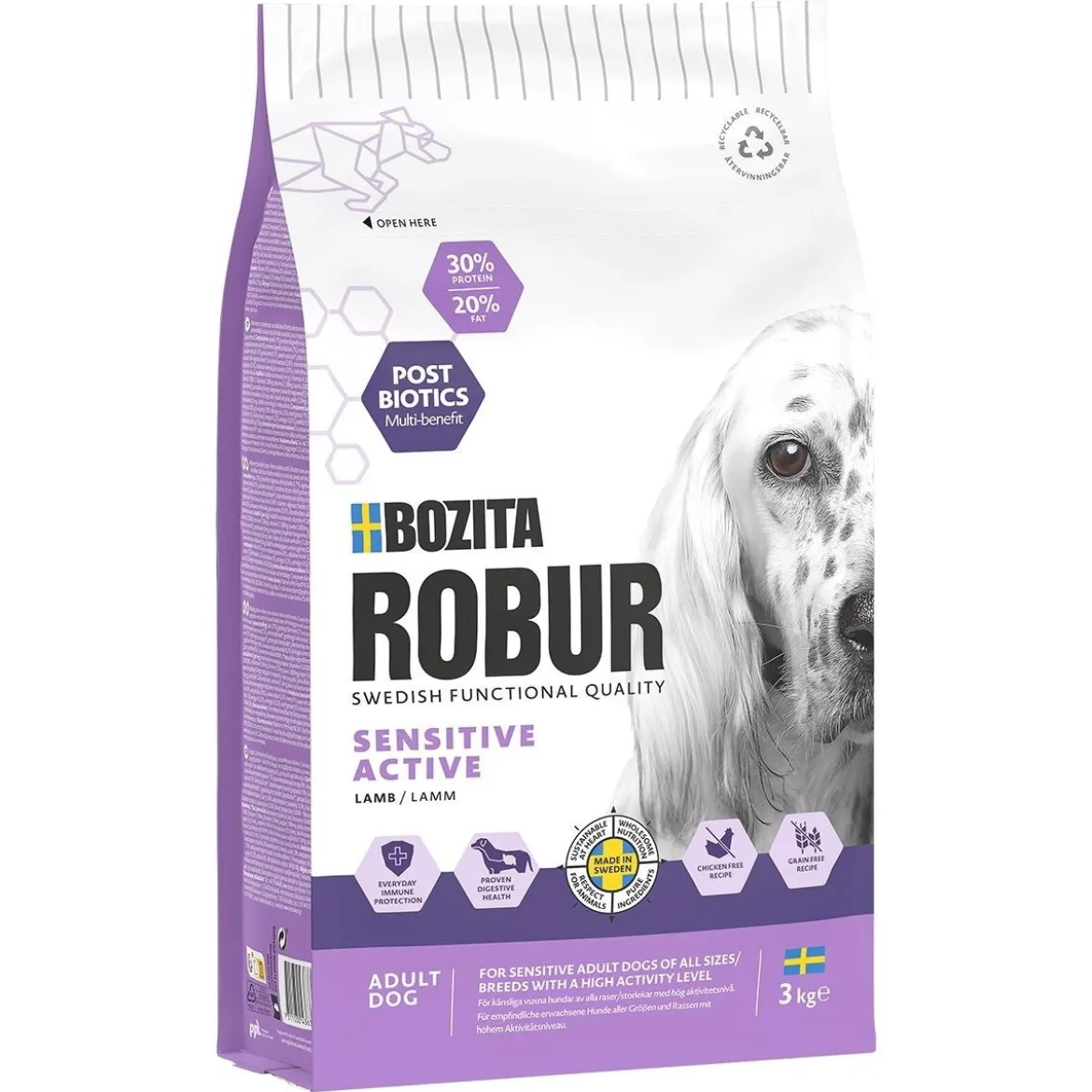 Bozita Robur Sensitive Grain Free Active