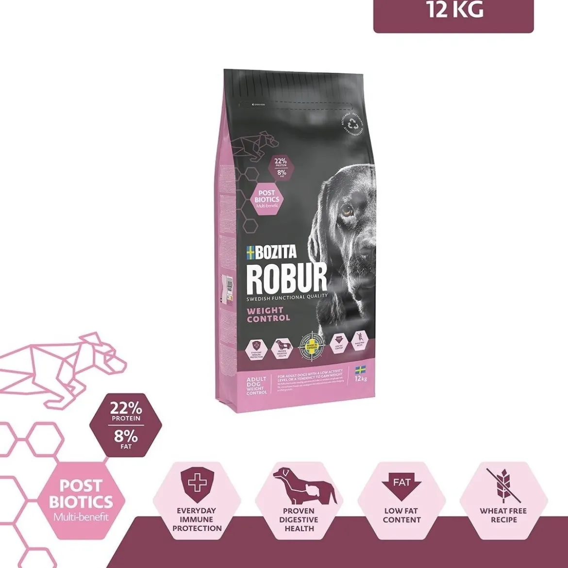 Bozita Robur Weight Control 12kg