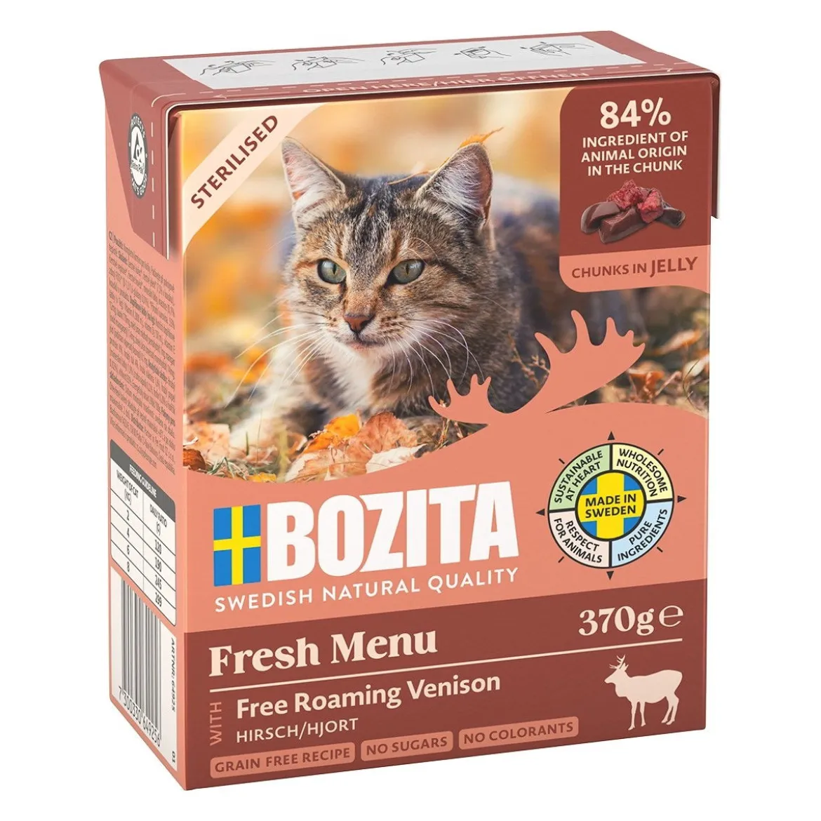 Bozita Sterilised peuraa hyytelössä 370 g