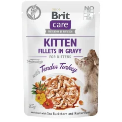 Brit Care Cat Kitten kalkkuna kastikkeessa 85 g