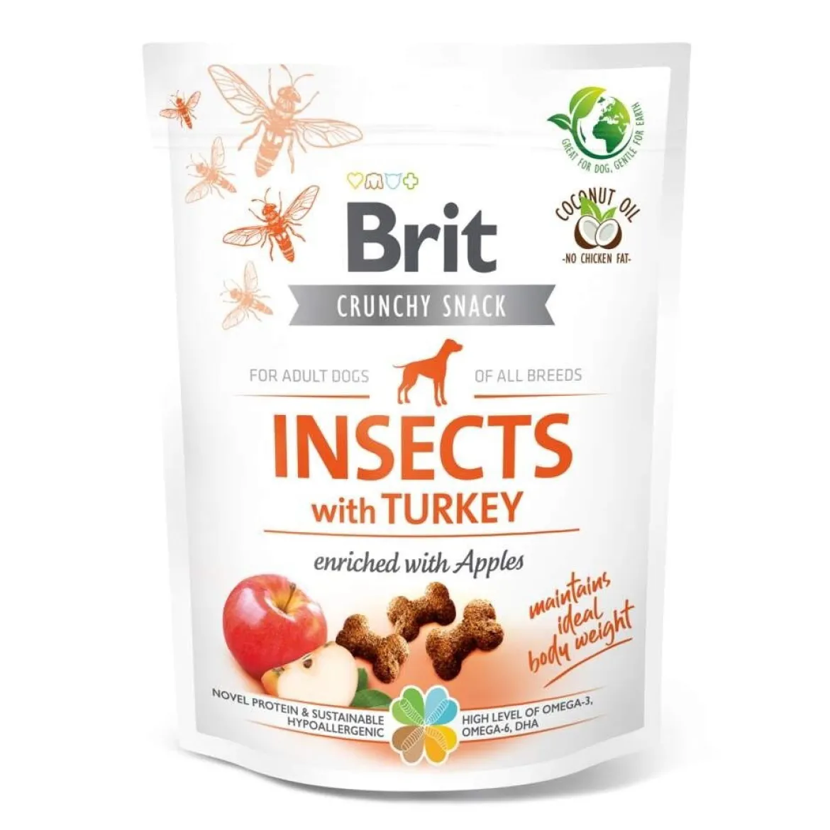 Brit Care Cracker Insects kalkkuna-omena 200g