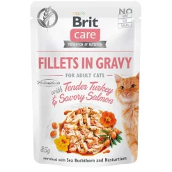 Brit Care Gravy kalkkuna & lohifilee kastikkeessa 85 g