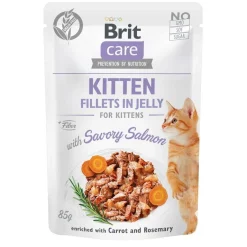 Brit Care Jelly Kitten lohifilee hyytelössä 85 g