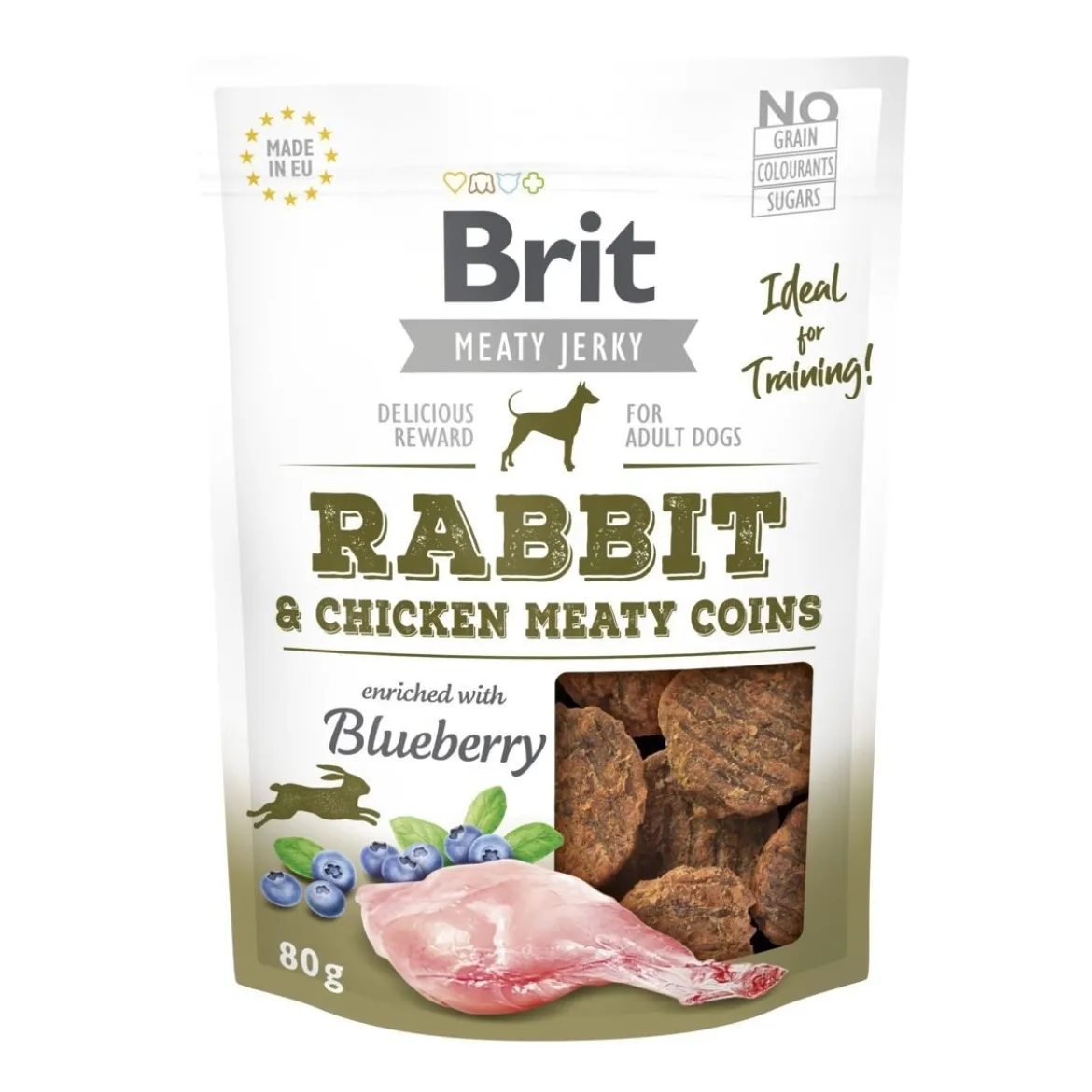 Brit Care Jerky Meaty Coins jänis 80 g