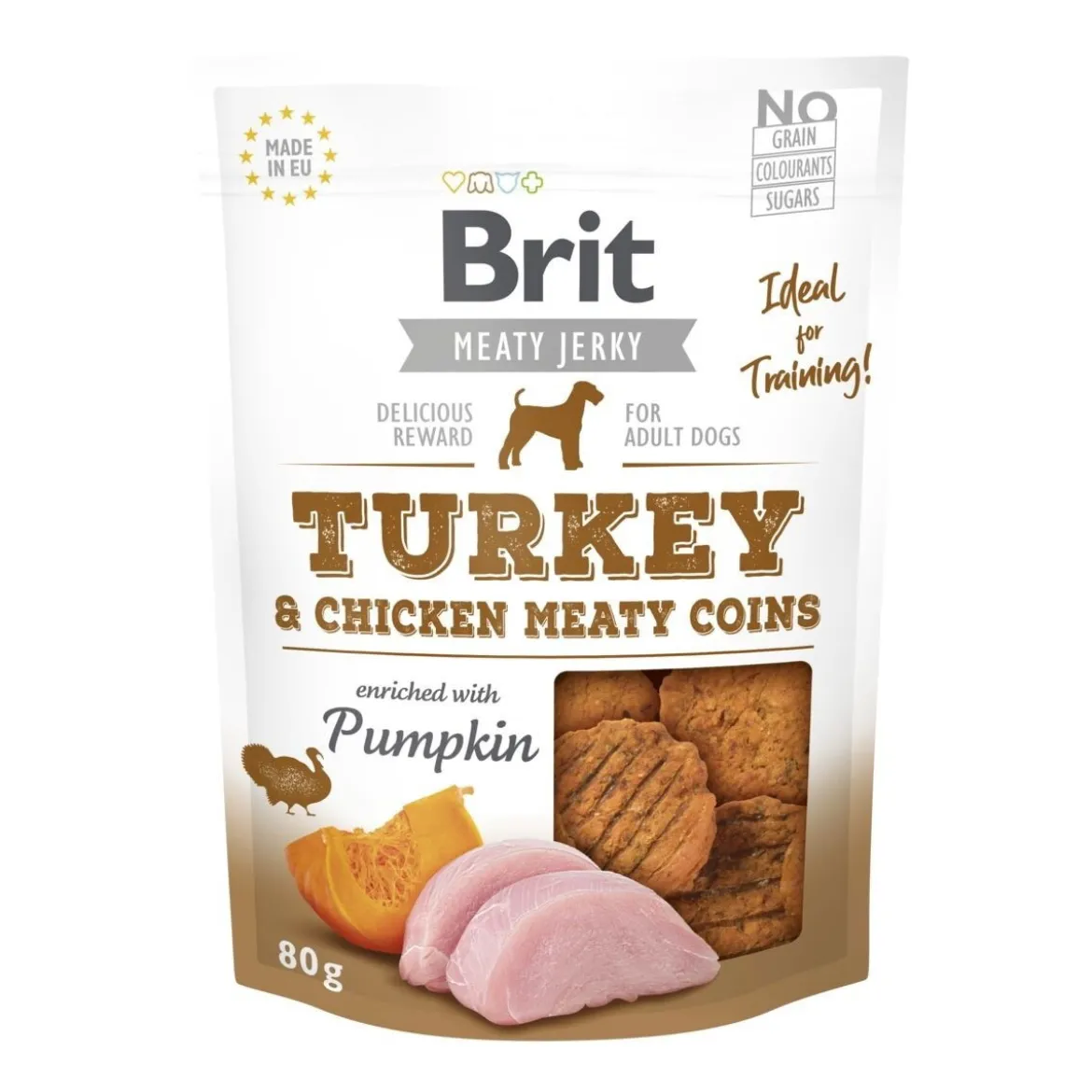 Brit Care Jerky Meaty Coins kalkkuna