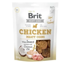 Brit Care Jerky Meaty Coins kana ja hyönteiset