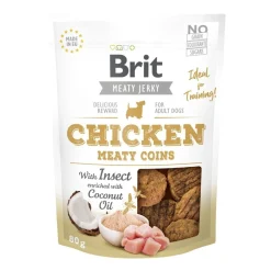 Brit Care Jerky Meaty Coins kana ja hyönteiset