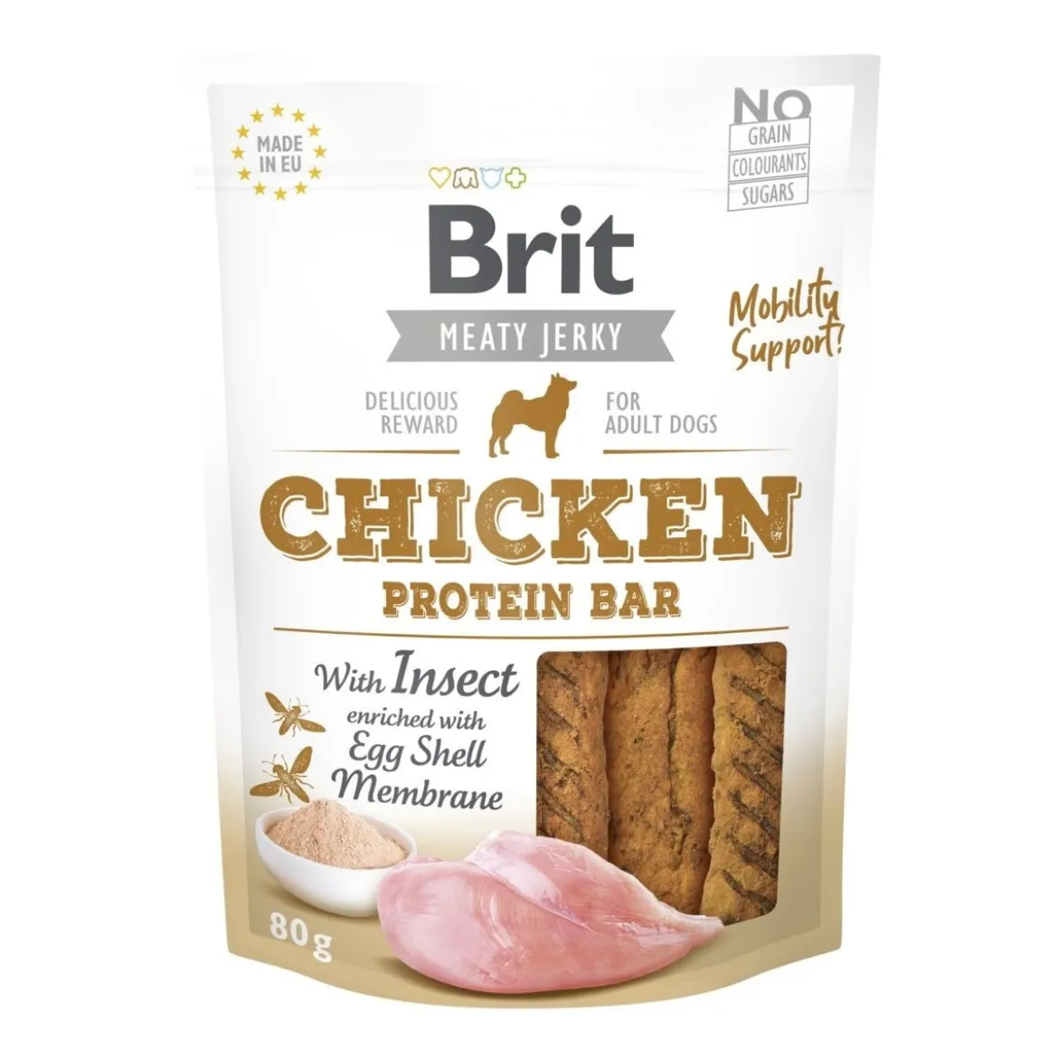 Brit Care Jerky Protein Bar kana ja hyönteiset