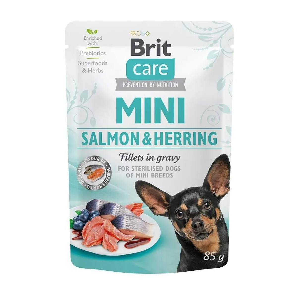 Brit Care Mini lohta ja silliä kastikkeessa 85 g