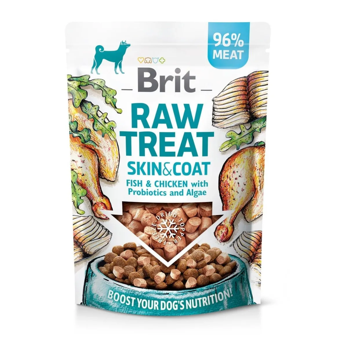 Brit Care RAW Skin&Coat kana-kala-possuherkku 40 g