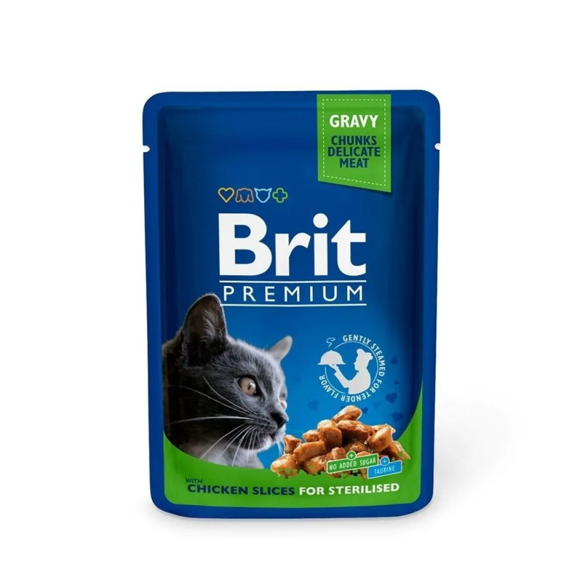 Brit Premium kanaviipaleet steriloiduille kissoille, 100g
