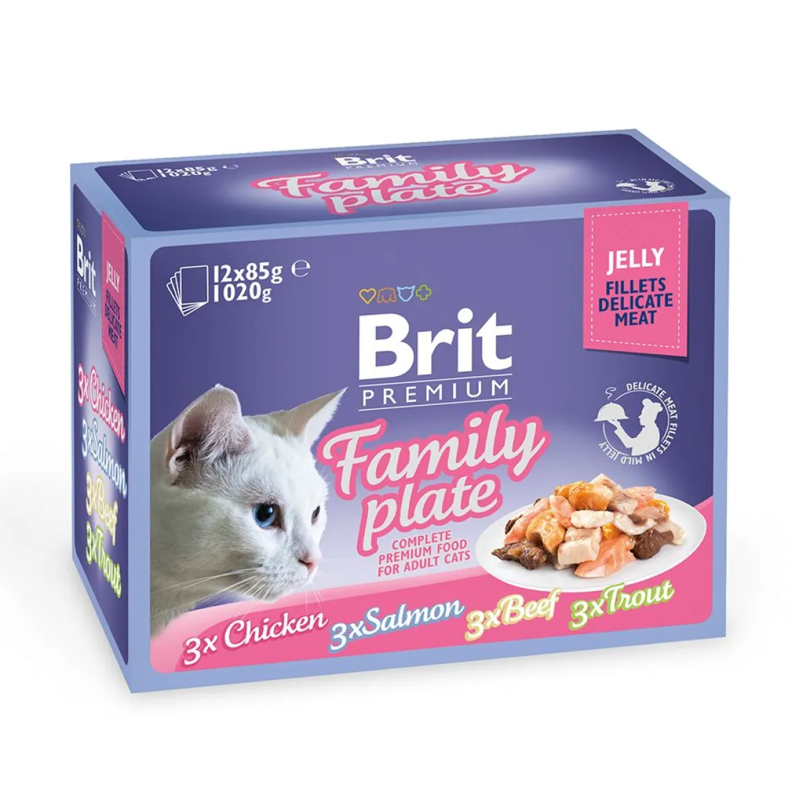 Brit Premium paloja hyytelössä Multipack 12x85g