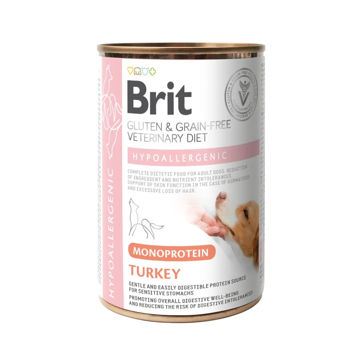 Brit Veterinary Diet for dogs Hypoallergenic Monoprotein Turkey Can 400g