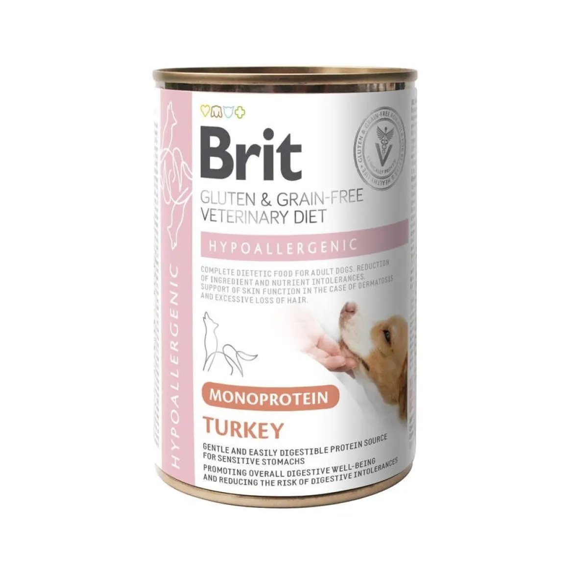 Brit Veterinary Diet for dogs Hypoallergenic Monoprotein Turkey Can 400g