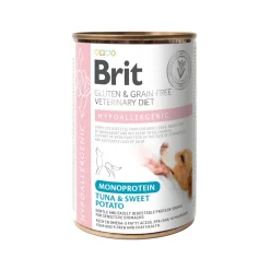 Brit Veterinary Diet for dogs Hypoallergenic Monoprotein Tuna&SweetPotato Can 400g