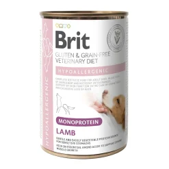 Brit Veterinary Diet for dogs Hypoallergenic Monoprotein Lamb Can 400g