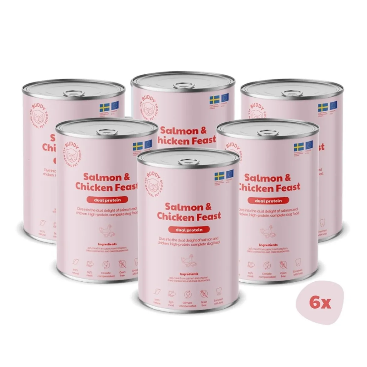 Buddy Salmon & Chicken Feast 400g