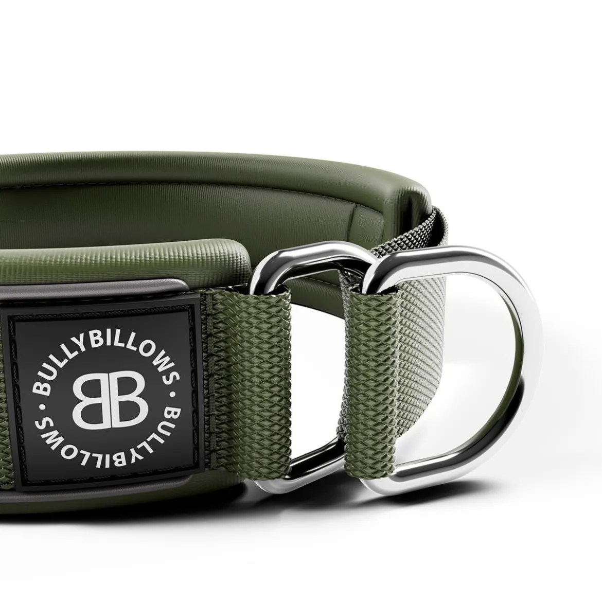BullyBillows koiran puolikiristävä panta 5 cm, khaki