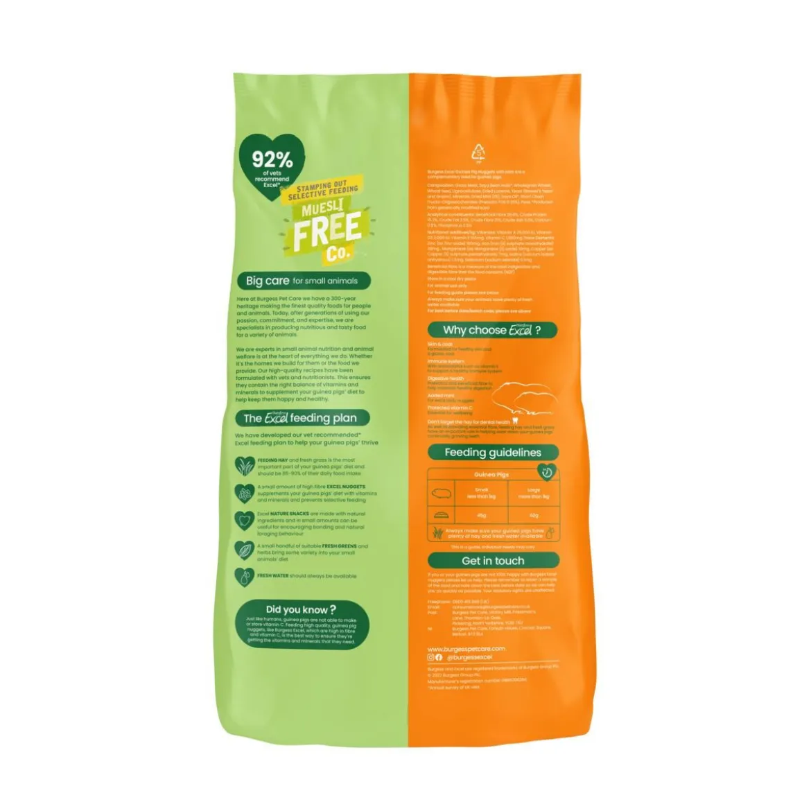 Burgess Excel Guinea Pig 10kg