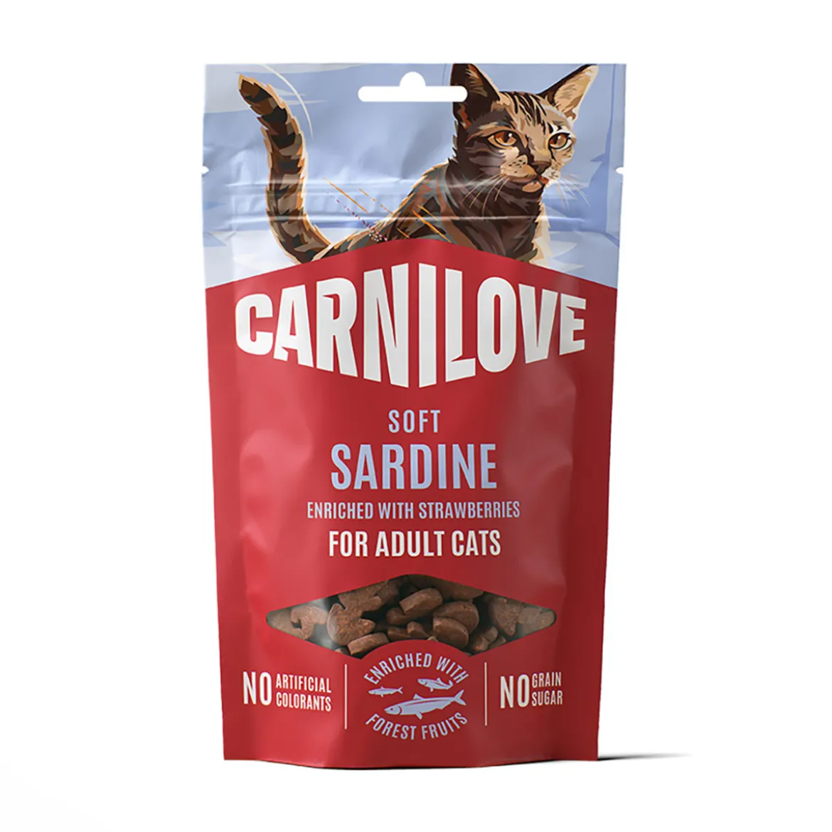 Carnilove Cat Soft Snack Sardine with Strawberry 50 g