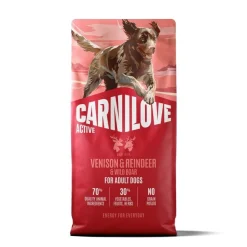 Carnilove Dog Adult Active Venison, Reindeer & Wild boar