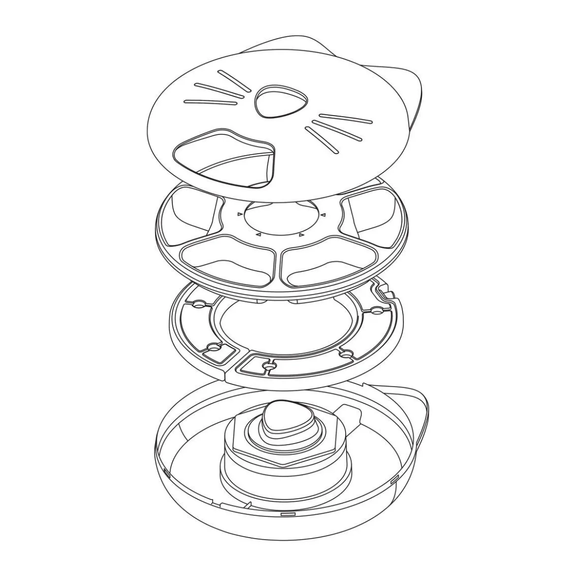 Catit PIXI Smart 6-meal feeder ruokinta-automaatti