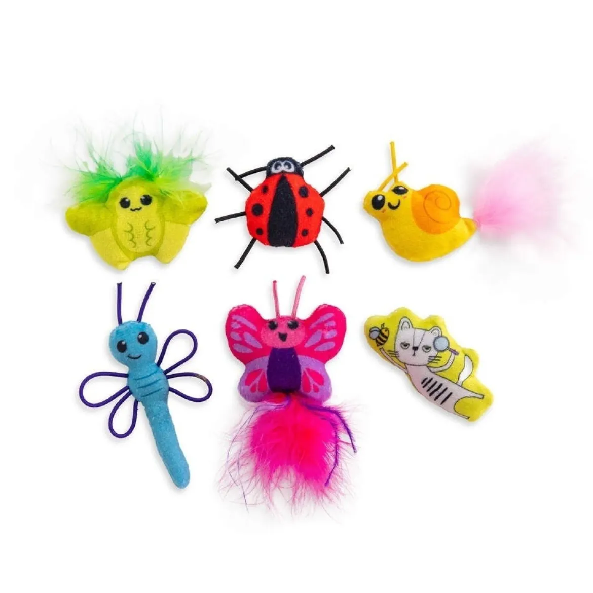 Catstages Cute As A Bug kissanlelut 6-pack