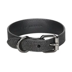 Collar of Sweden kapea solkipanta, musta glitter
